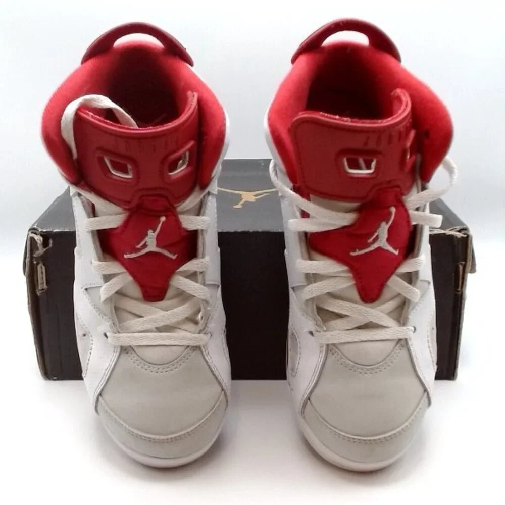 Nike Air Jordan 6 Retro BP White Red‎ Gray Kids 2.5 Y | GOAT Verified